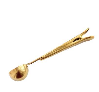 Stainless Steel Coffee Scoop with Clip - Simple & Stylish - The Topaz Atelier