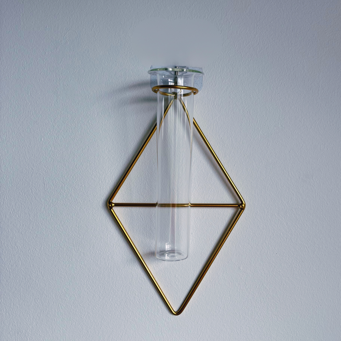 empty diamond wall vase